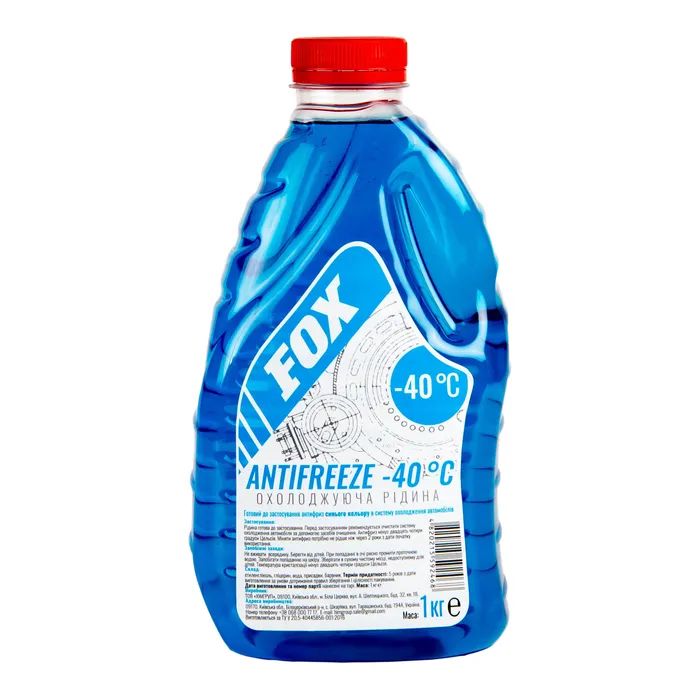 Антифриз Fox -40 Синій 1л Фото