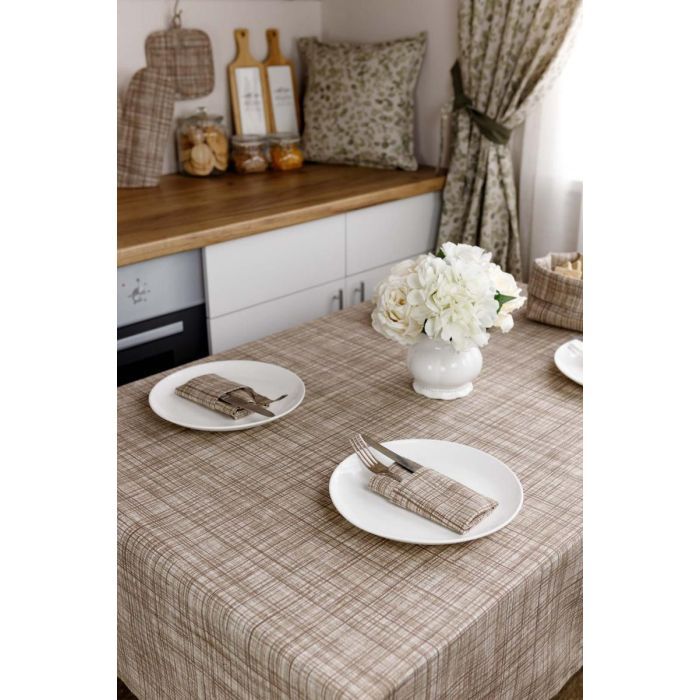 Скатерть Прованс Тереза Клеточка 220х133 Фото