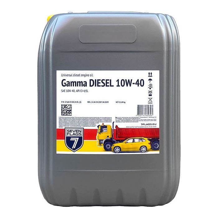 Моторное масло 7FLAGS Gamma DIESEL 10W-40 17,5л Фото