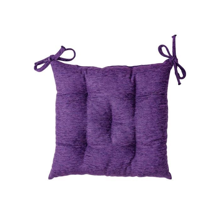 Подушка на стул Прованс CHENILLA Фиолетовая 40х40 Фото
