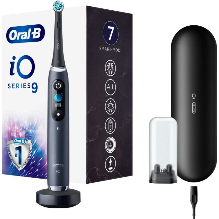 Электрическая зубная щетка Oral-B IOM9.1B2.2AD Black Onyx Фото