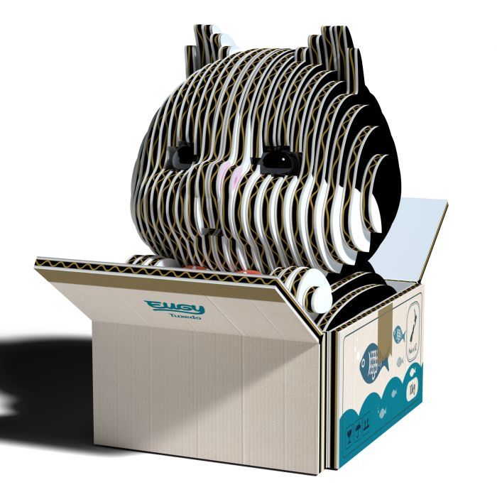 Пазл Eugy 3D Зоопарк Котенок черно-белый Фото