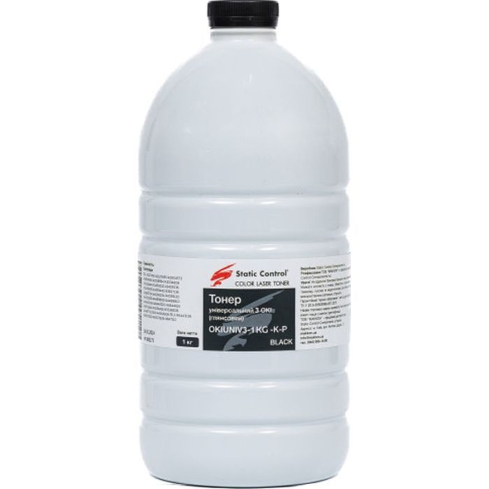 Тонер Static Control Okidata 3 (Glossy) 1кг black фасовка Фото