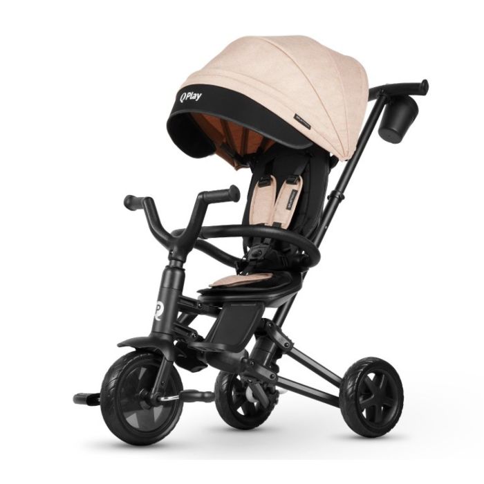 Детский велосипед QPlay Nova Niello складной трехколесный Beige Фото