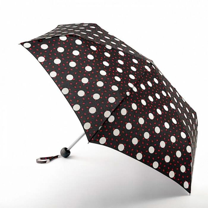 Зонт Fulton Lulu Guinness Minilite-2 L869 Polka Lips Фото