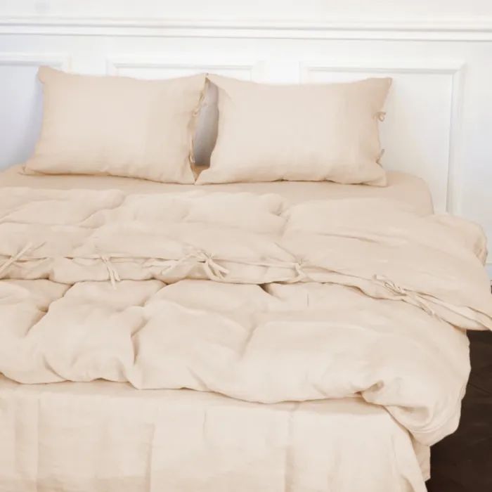 Постельное белье MirSon Льон Natural Linen Amalia 200х220 Фото