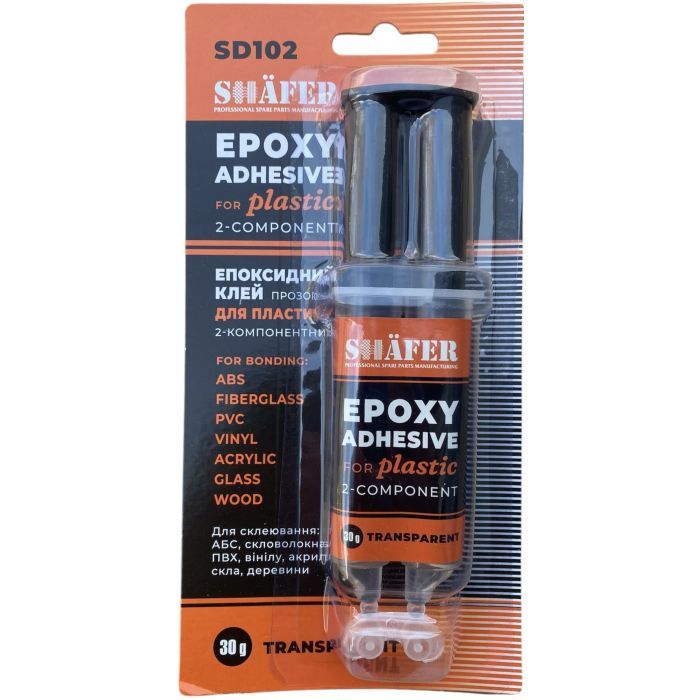 Автомобильный клей SHAFER прозор.+прозор. 30г Фото