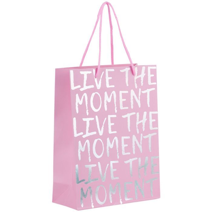 Подарочный пакет Axent бумажный Live the moment 18х24 см Фото