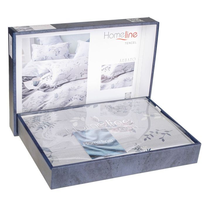 Постельное белье Home Line Сатин Тенсел Лепато евро Фото