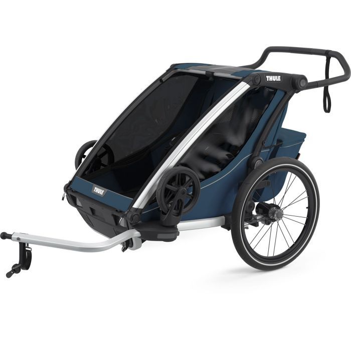 Коляска Thule Chariot Cross Double (Majolica Blue) Фото