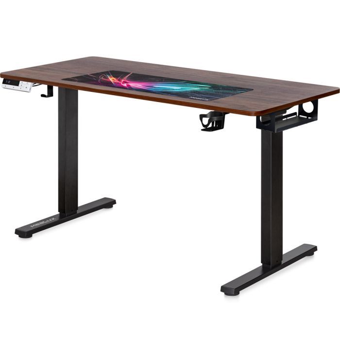 Компьютерный стол Mealux PowerDesk Duo Walnut Фото