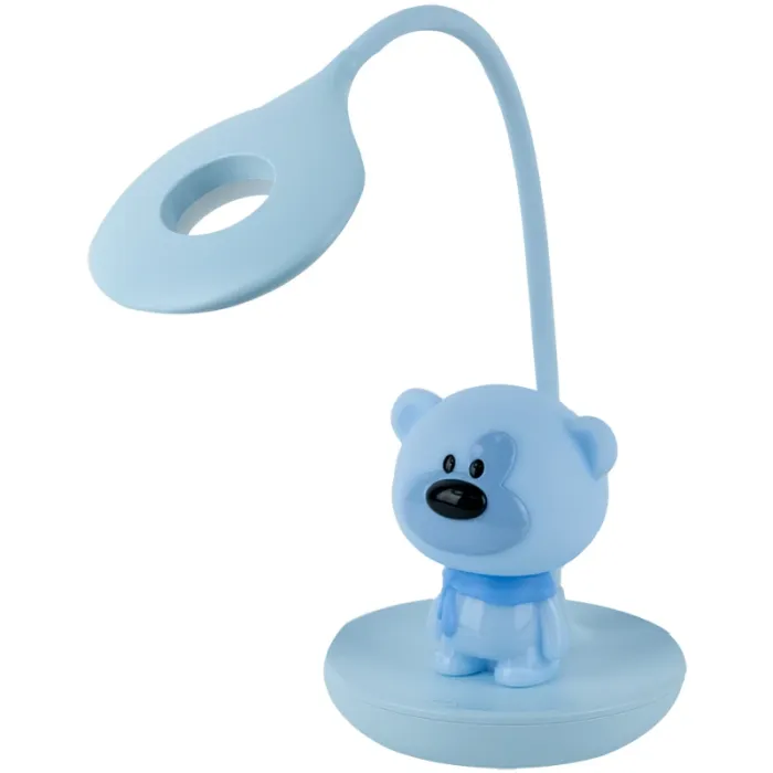 Настольная лампа Kite Bear LED с аккумулятором, синий Фото