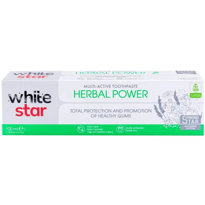 Зубная паста White Star Herbal Power 100 мл Фото