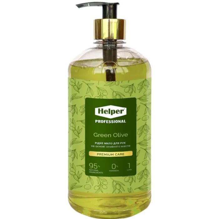 Жидкое мыло Helper Professional Green Olive 1 л Фото
