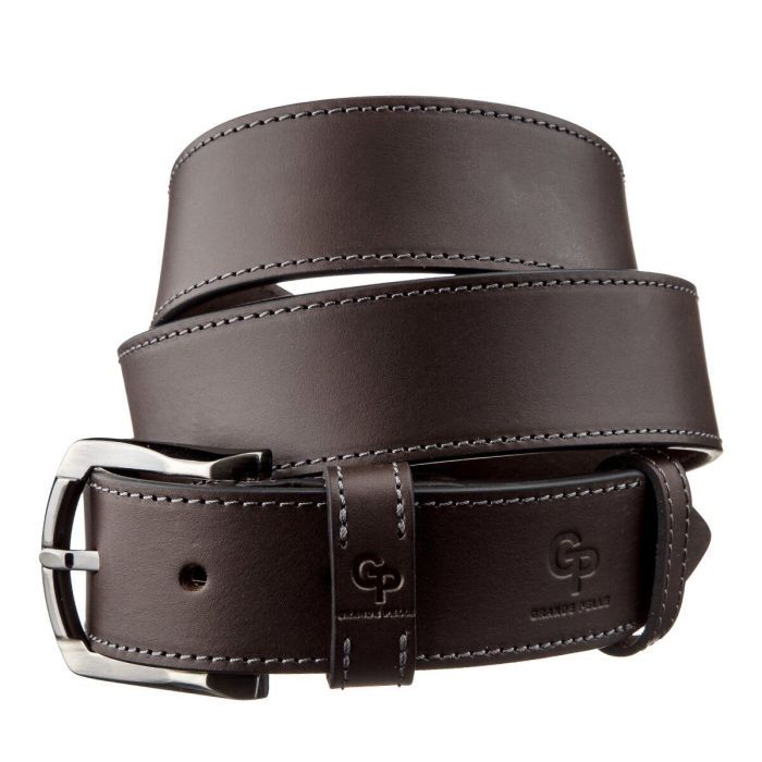 Ремень Grande Pelle Джинсовый Коричневый Фото