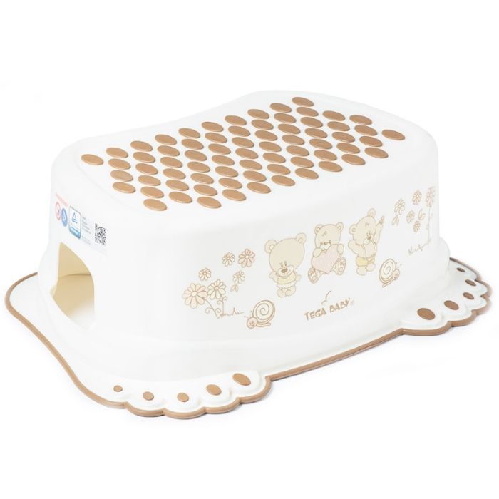 Подставка детская Tega Baby Teddy Bear антиковзка white pearl Фото