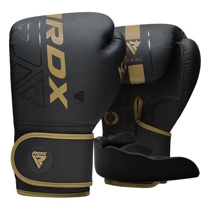 Боксерские перчатки RDX F6 Kara Matte Golden 8 унцій Фото