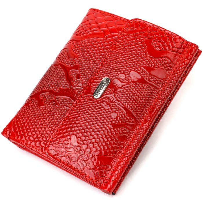 Кошелек Canpellini Из натуральной кожи Красный Фото
