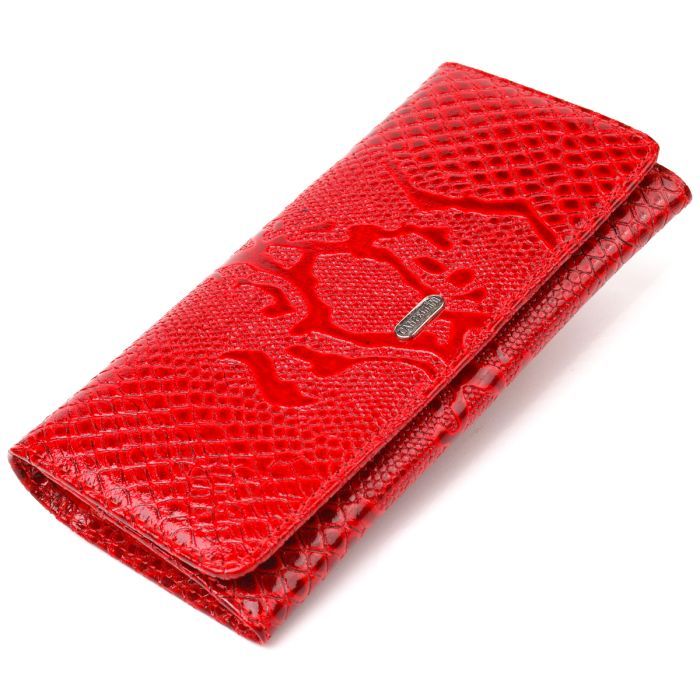 Кошелек Canpellini Из натуральной кожи Красный Фото