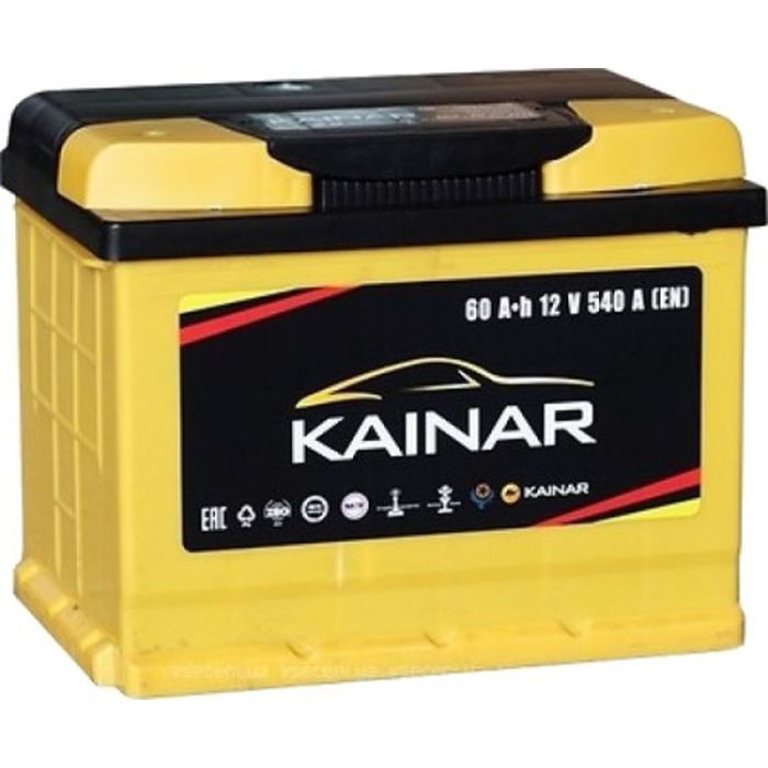 Аккумулятор автомобильный KAINAR STANDART 60Ah Ев (-/+) (550EN) Фото