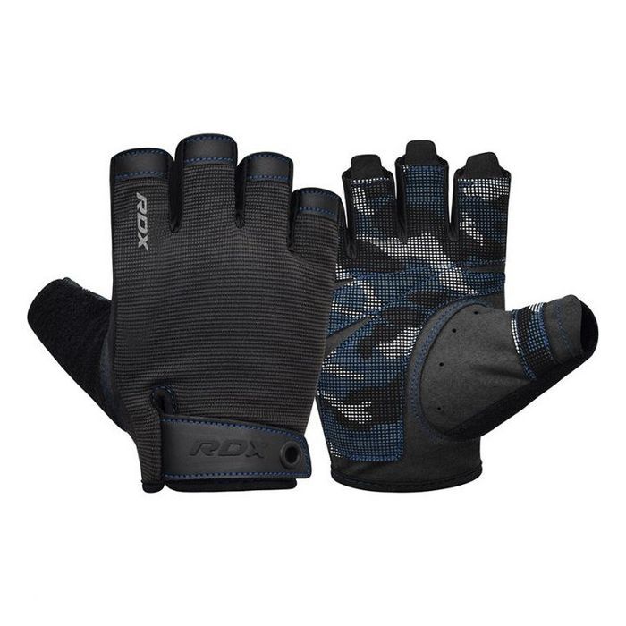 Перчатки для фитнеса RDX T2 Half Blue XL Фото