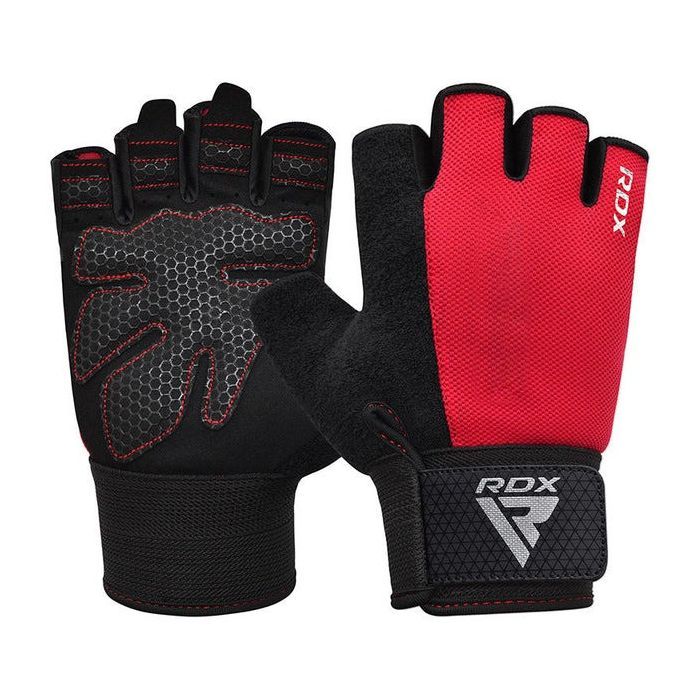 Перчатки для фитнеса RDX W1 Half Red S Фото