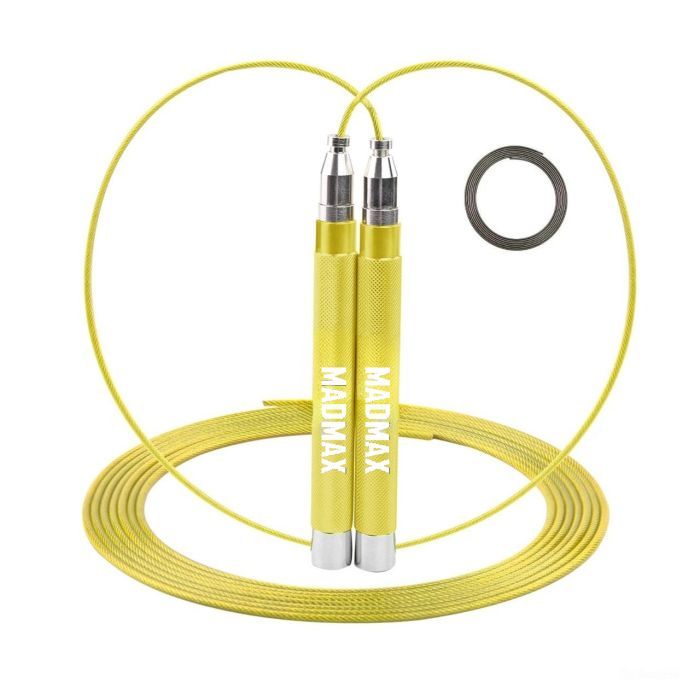 Скакалка MadMax MFA-286 Speed jump rope швидкісна Жовта Фото