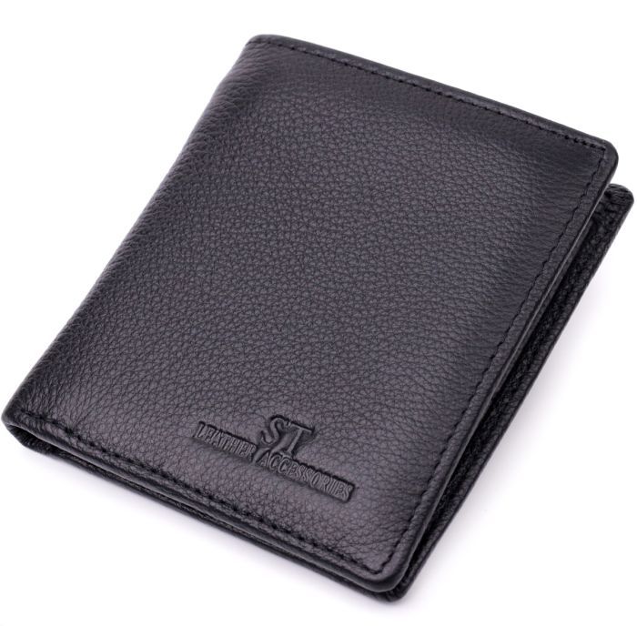 Кошелек ST Leather Из натуральной кожи Черный Фото