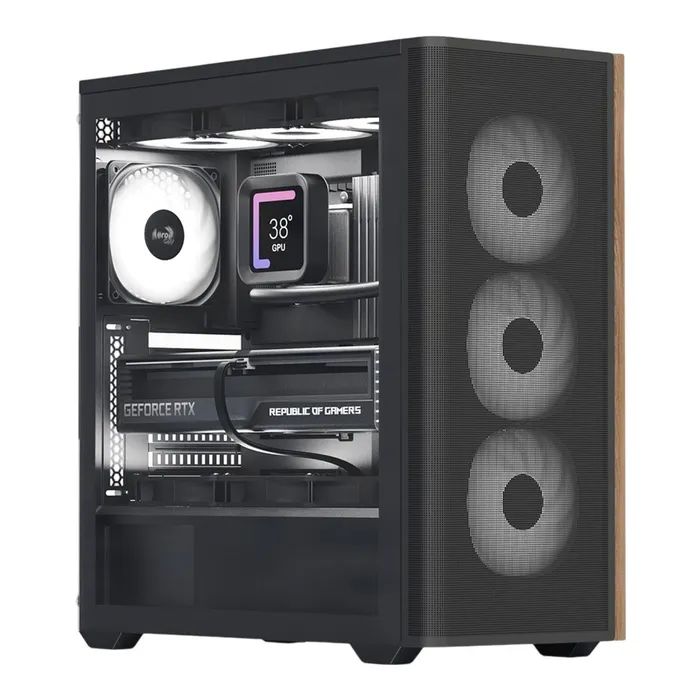 Корпус для ПК AeroCool D501A-G-BK-v2 Black Фото
