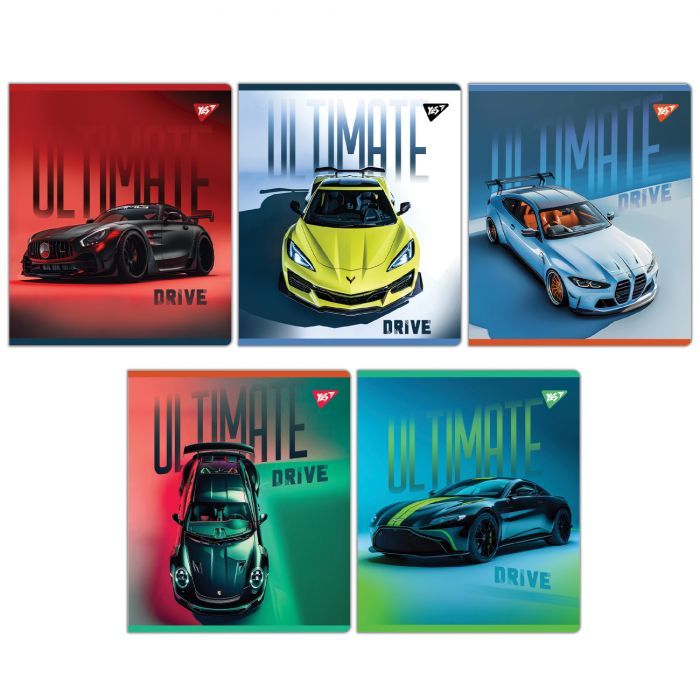 Тетрадь Yes Ultimate drive А5 24 аркушів клітинка Фото