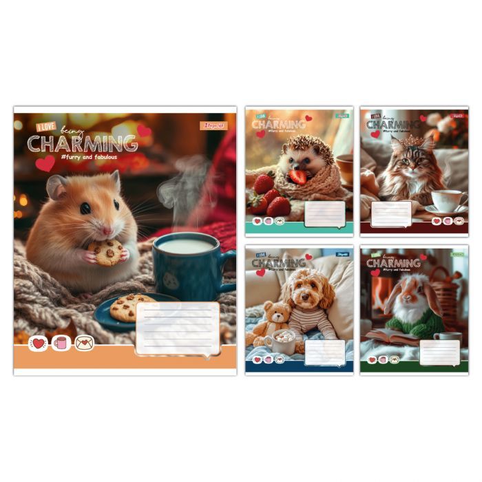 Тетрадь 1 вересня Charming А5 24 листа линия Фото