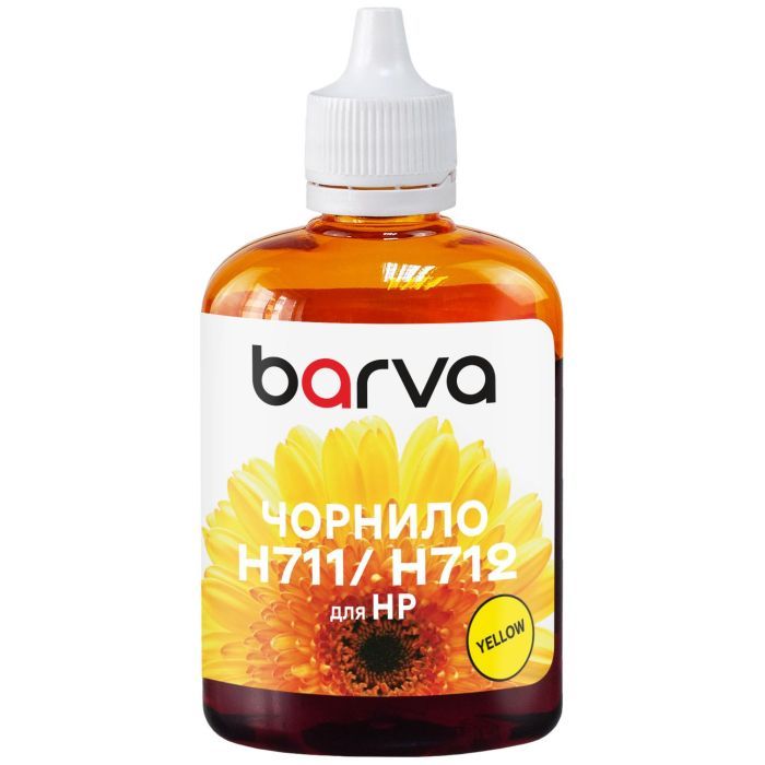 Чернила Barva HP 711/712 100ml Y, water-soluble Фото