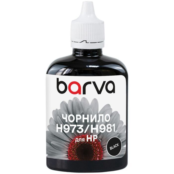 Чернила Barva HP 970/973/981 100ml, black , pigment Фото