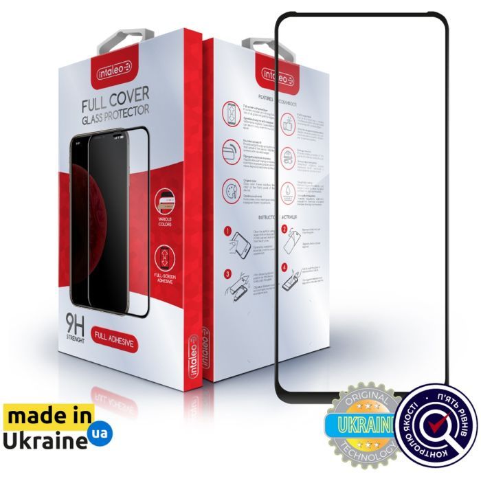 Стекло защитное Intaleo Full Glue Tecno Spark 20 Black Фото