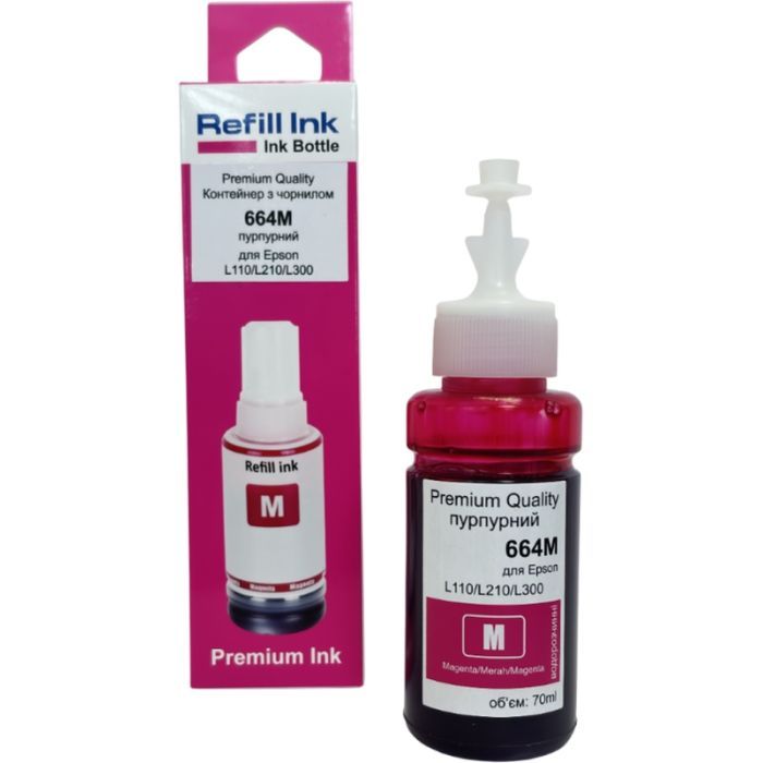 Чернила Premium Quality Epson 664M 70мл Magenta Фото