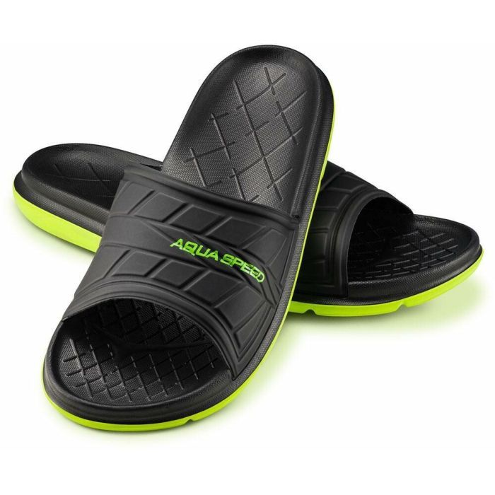 Шлепанцы Aqua Speed Aspen 534-07 чорний, жовтий 38 Фото