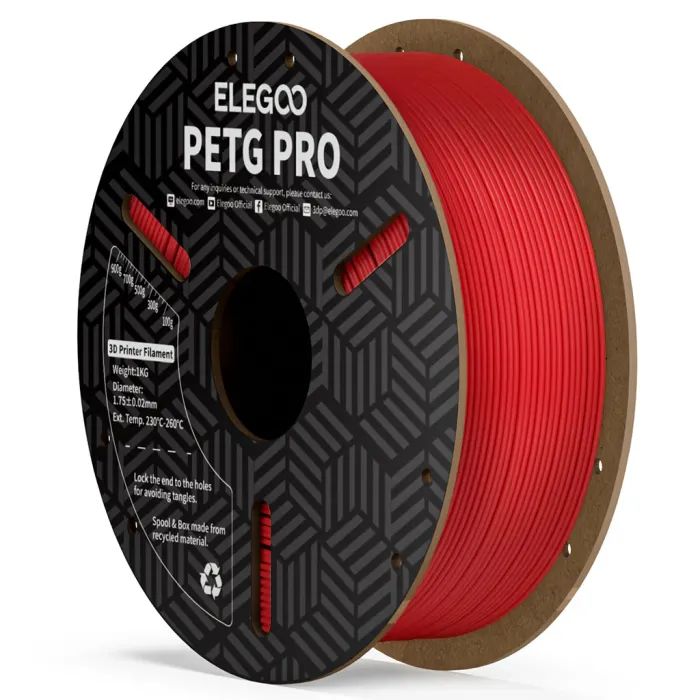 Пластик для 3D-принтера ELEGOO PETG PRO 1кг, 1.75мм, red Фото