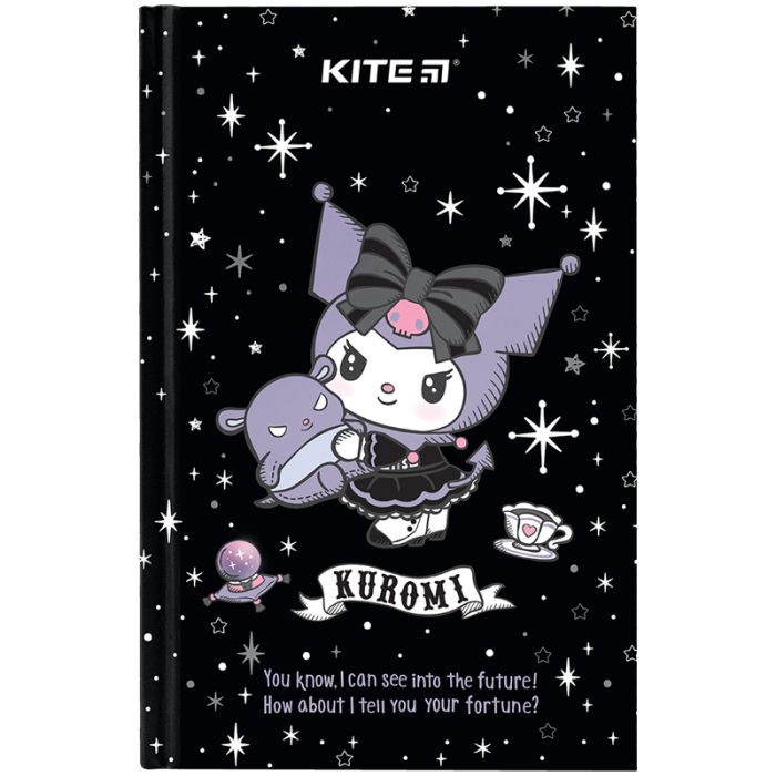 Блокнот Kite А6 Kuromi, тверда обкладинка, 80 аркушів, клітинка Фото