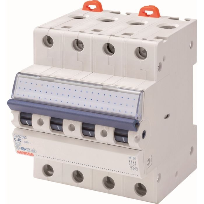 Автоматический выключатель GEWISS 4-п. 32A 6kA С Фото