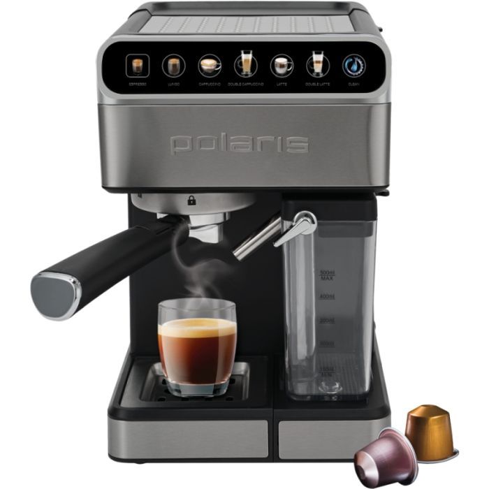 Рожковая кофеварка эспрессо Polaris PCM 1575 WIFI IQ Home Фото