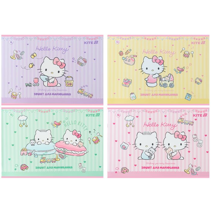 Альбом для рисования Kite Hello Kitty, 12 аркушів Фото