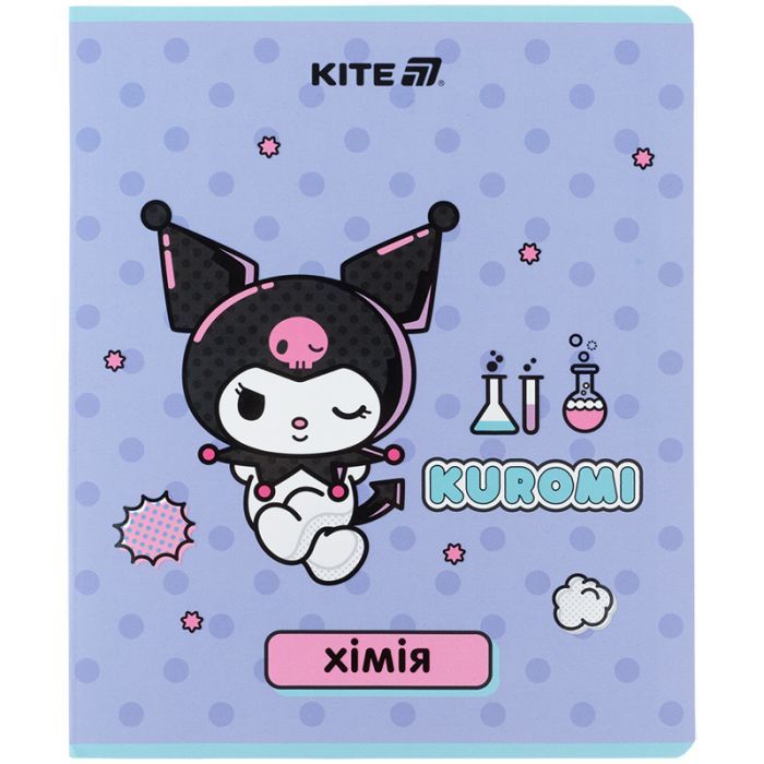 Тетрадь Kite предметная Kuromi 48 листов, клетка, химия Фото