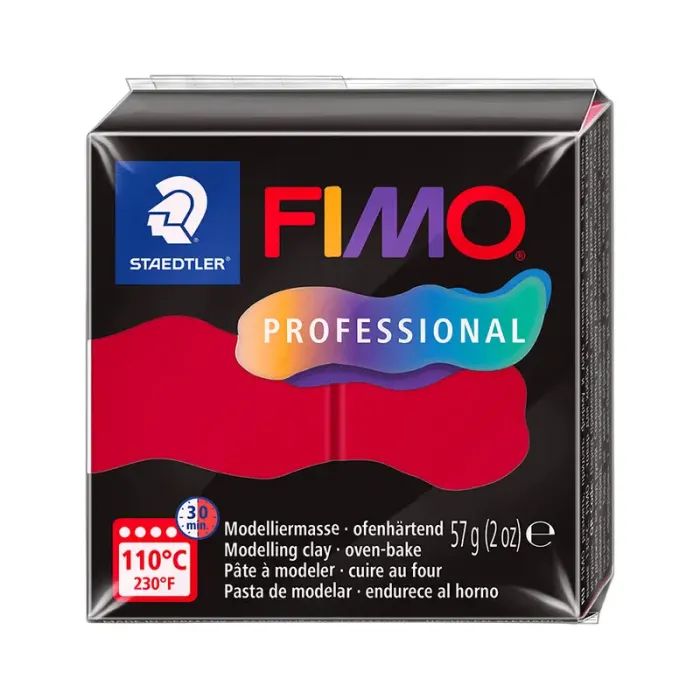 Пластика Fimo Professional, Кармінова, 57г Фото