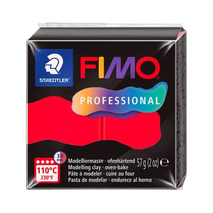 Пластика Fimo Professional, Червона, 57г Фото