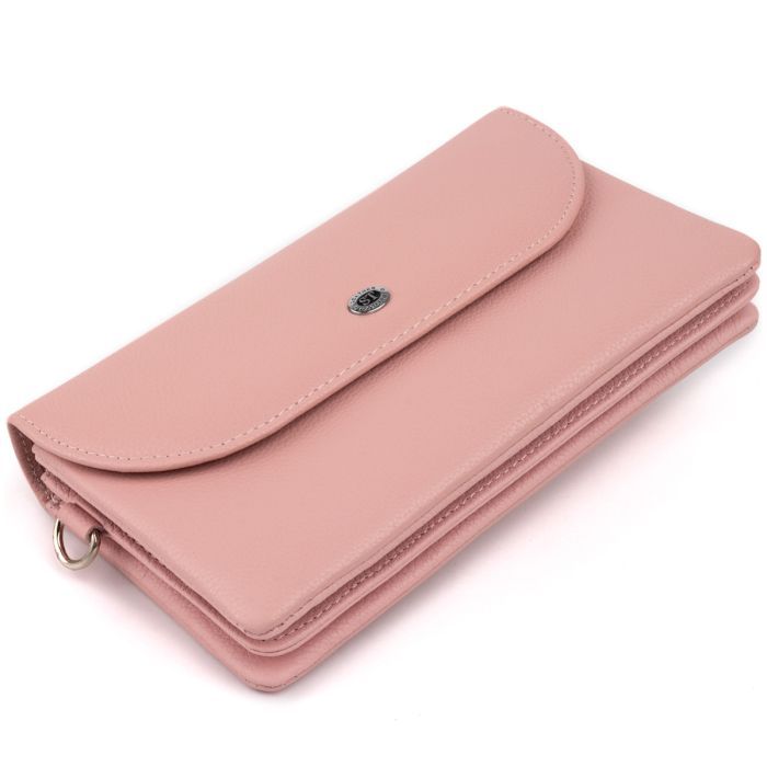 Кошелек ST Leather Из кожи Розовый Фото