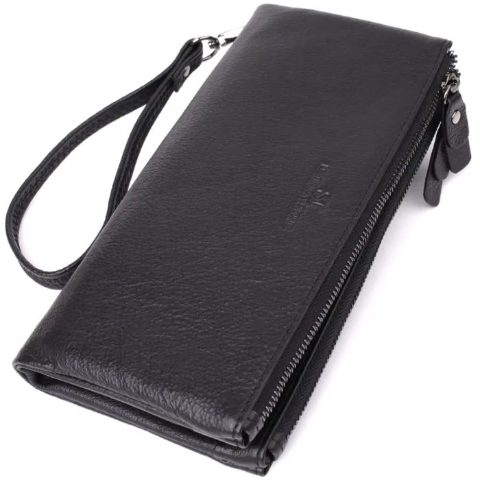 Кошелек ST Leather Кожаный Черный Фото
