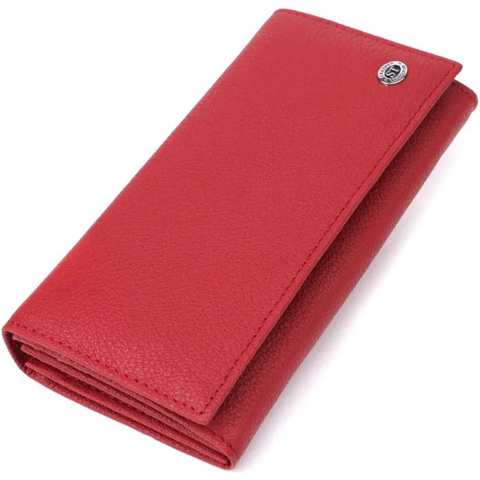 Кошелек ST Leather Из натуральной кожи Красный Фото