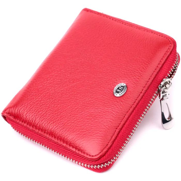 Кошелек ST Leather Из натуральной кожи Красный Фото