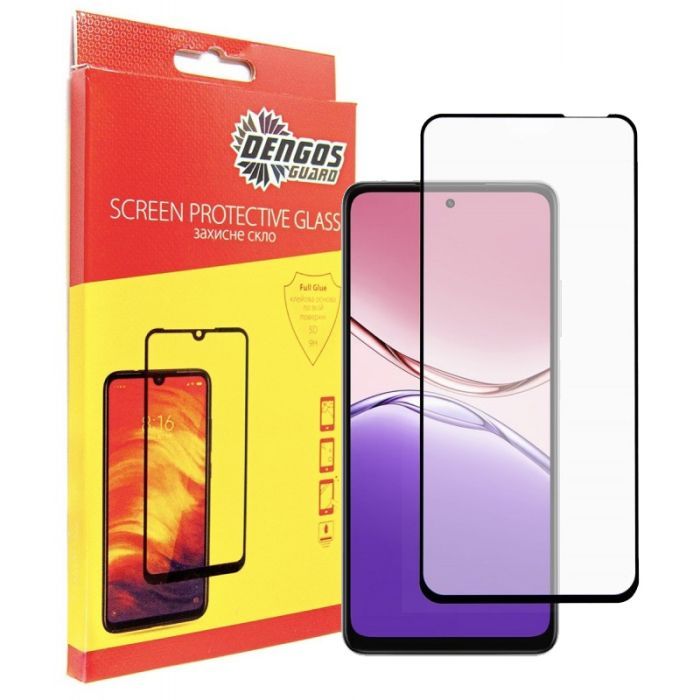 Стекло защитное Dengos Full Glue OPPO A5x Black Фото