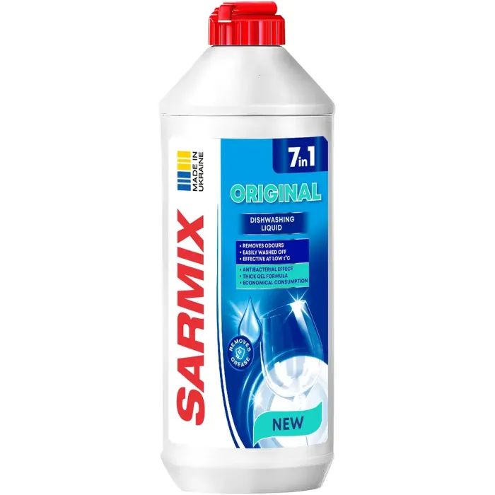 Средство для ручного мытья посуды Sarmix Freshness 500 мл Фото